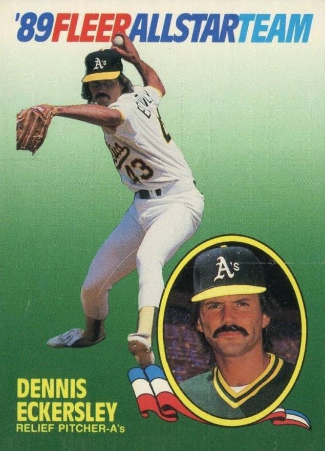 1989 Fleer All-Stars Dennis Eckersley #4 Baseball Card