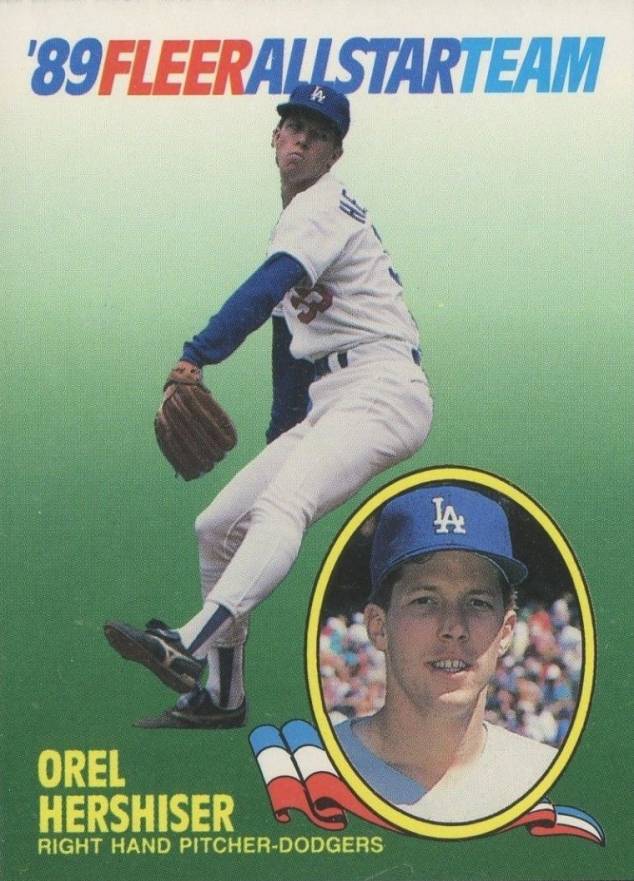 1989 Fleer All-Stars Orel Hershiser #7 Baseball Card