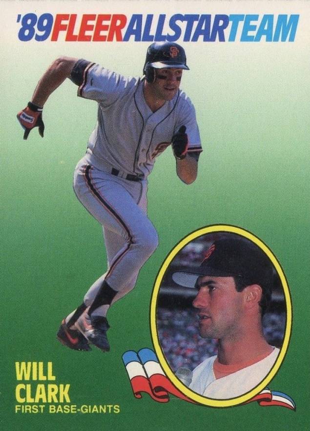 1989 Fleer All-Stars Will Clark #3 Baseball Card