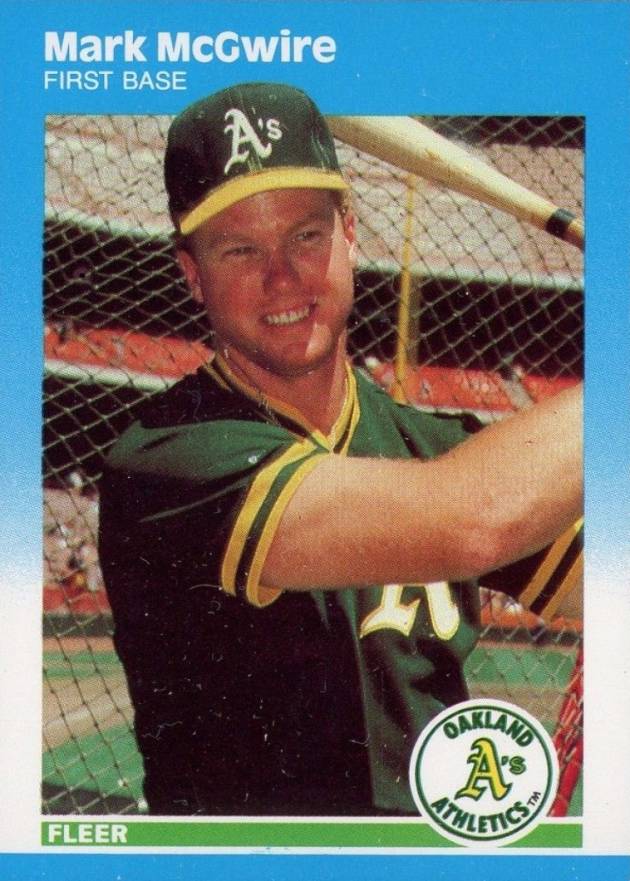 1987 Fleer Update Mark McGwire #U-76 Baseball Card