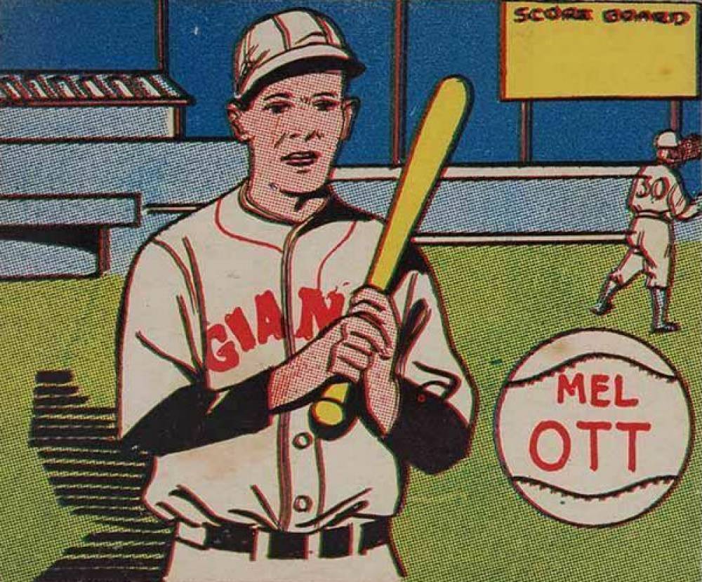 1943 M.P. & Co. Mel Ott # Baseball Card