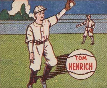 1943 M.P. & Co. Tom Henrich # Baseball Card