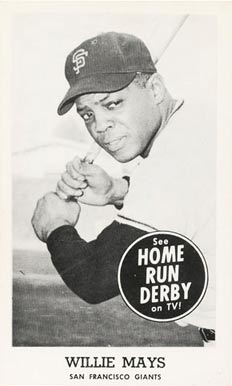 1959 Home Run Derby Willie Mays # Baseball Card
