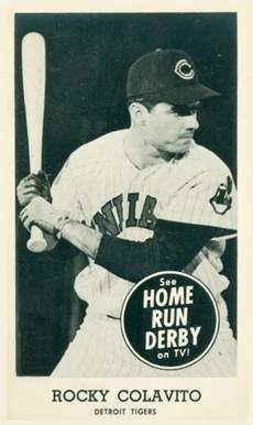 1959 Home Run Derby Rocky Colavito # Baseball Card