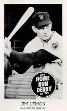1959 Home Run Derby Jim Lemon # Baseball Card