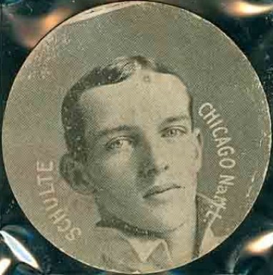 1909 Colgan's Chips Stars of the Diamond Schulte, Chicago Nat.L. #185 Baseball Card
