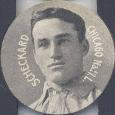 1909 Colgan's Chips Stars of the Diamond Jimmy Scheckard # Baseball Card