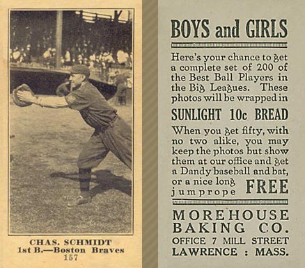 1916 Morehouse Baking Everett Scott #157 Baseball Card
