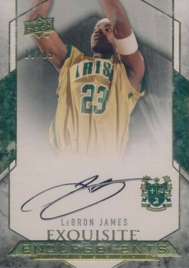2012 Upper Deck Exquisite Collection Endorsements LeBron James #EE-JA Basketball Card