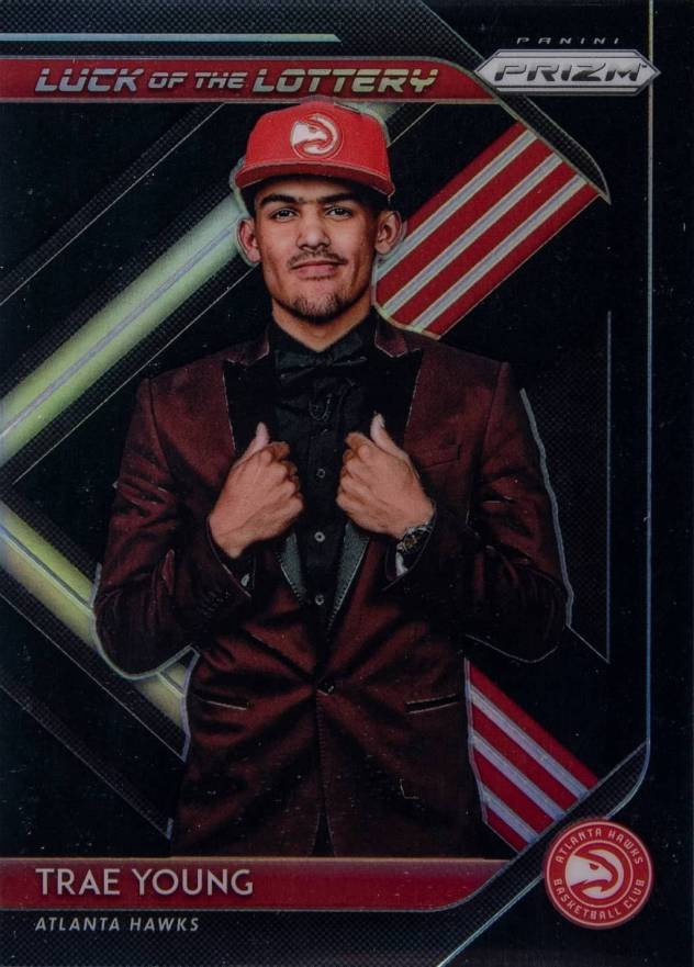 2018 Panini Prizm Luck of The Lottery Trae Young #5 Basketball Card