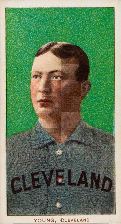 1909 White Borders Piedmont & Sweet Caporal Young, Cleveland #523 Baseball Card