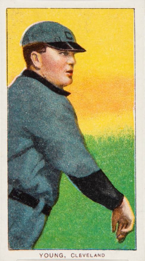 1909 White Borders Piedmont & Sweet Caporal Young, Cleveland #522 Baseball Card