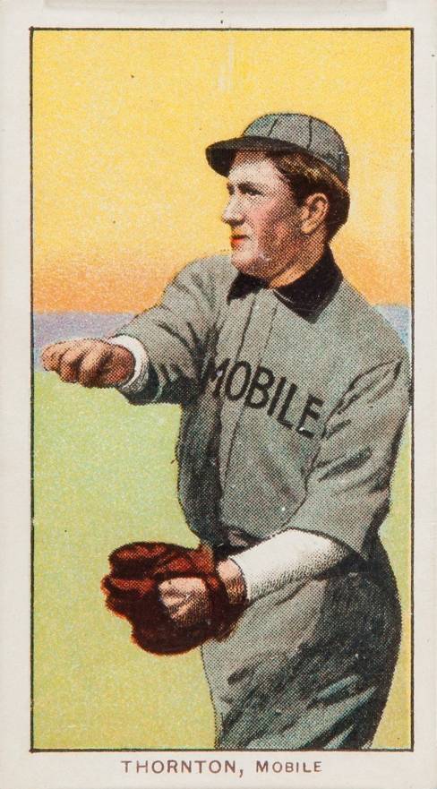 1909 White Borders Piedmont & Sweet Caporal Thornton, Mobile #484 Baseball Card