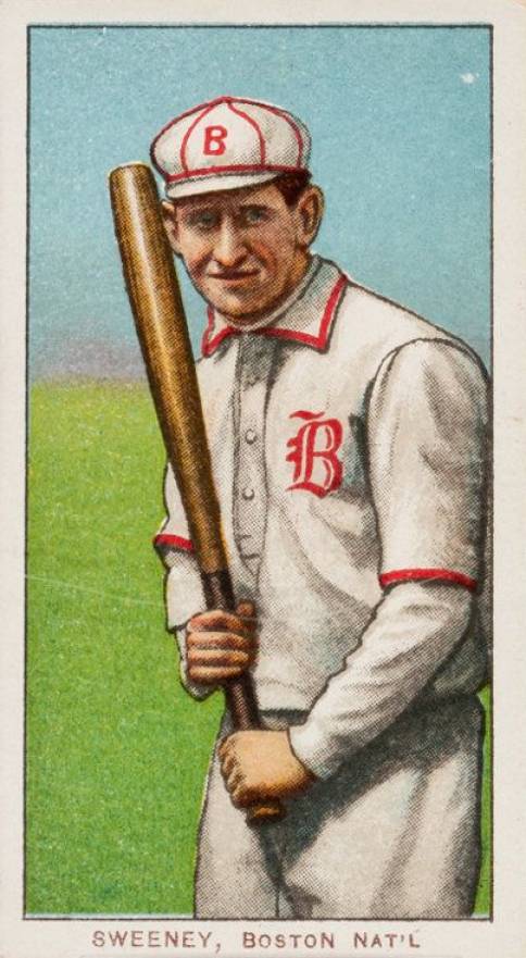 1909 White Borders Piedmont & Sweet Caporal Sweeney Boston Nat'L #474 Baseball Card