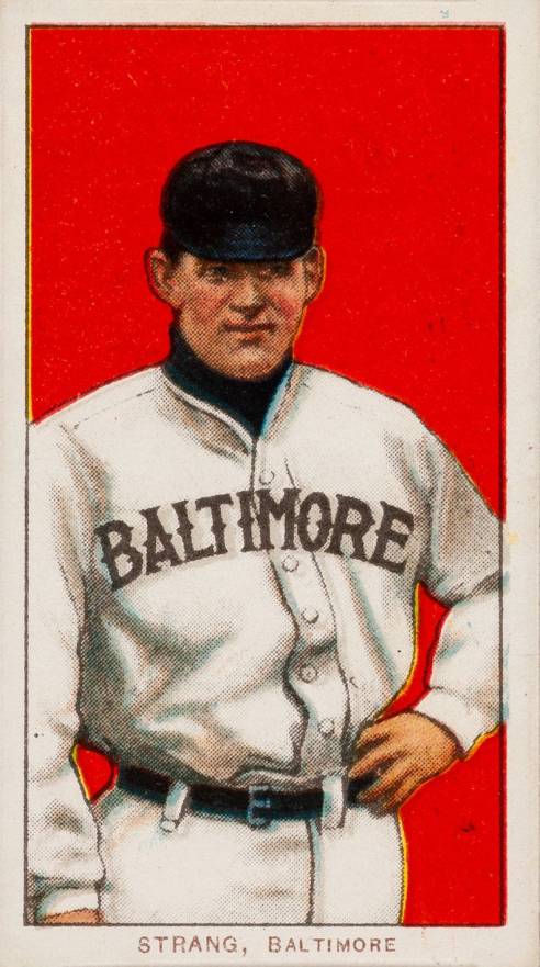 1909 White Borders Piedmont & Sweet Caporal Strang, Baltimore #469 Baseball Card