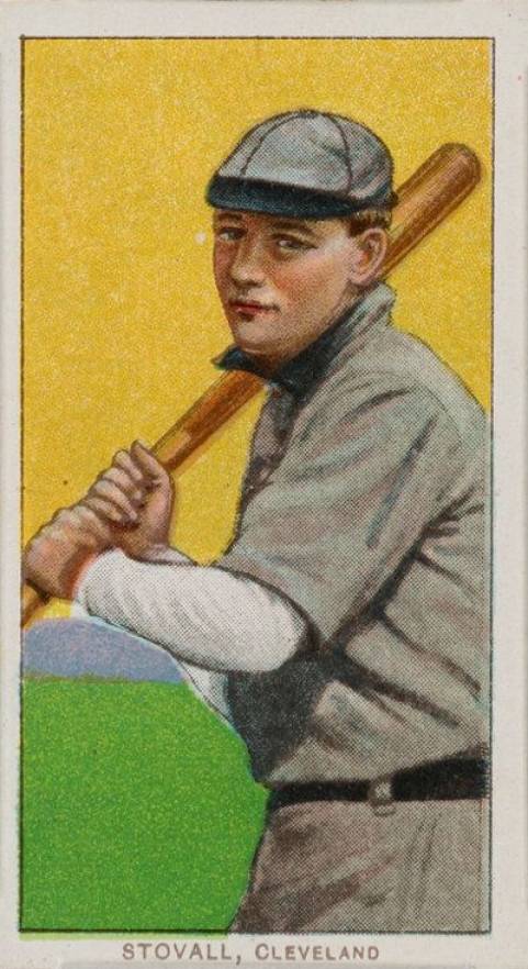 1909 White Borders Piedmont & Sweet Caporal Stovall, Cleveland #467 Baseball Card
