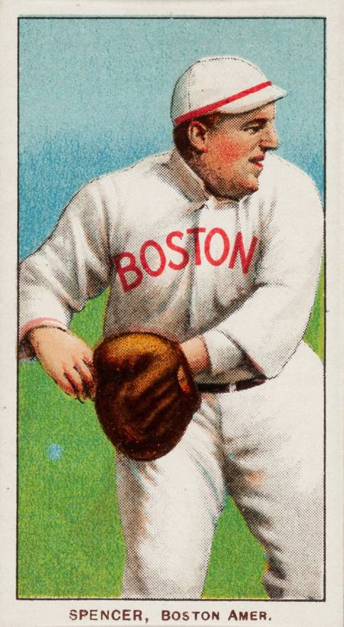 1909 White Borders Piedmont & Sweet Caporal Spencer, Boston Amer. #457 Baseball Card
