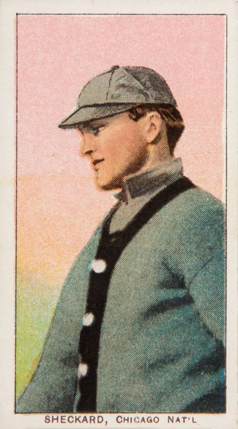 1909 White Borders Piedmont & Sweet Caporal Sheckard, Chicago Nat'L #443 Baseball Card