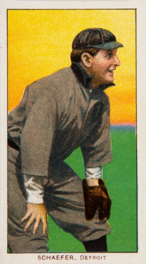 1909 White Borders Piedmont & Sweet Caporal Schaefer, Detroit #420 Baseball Card