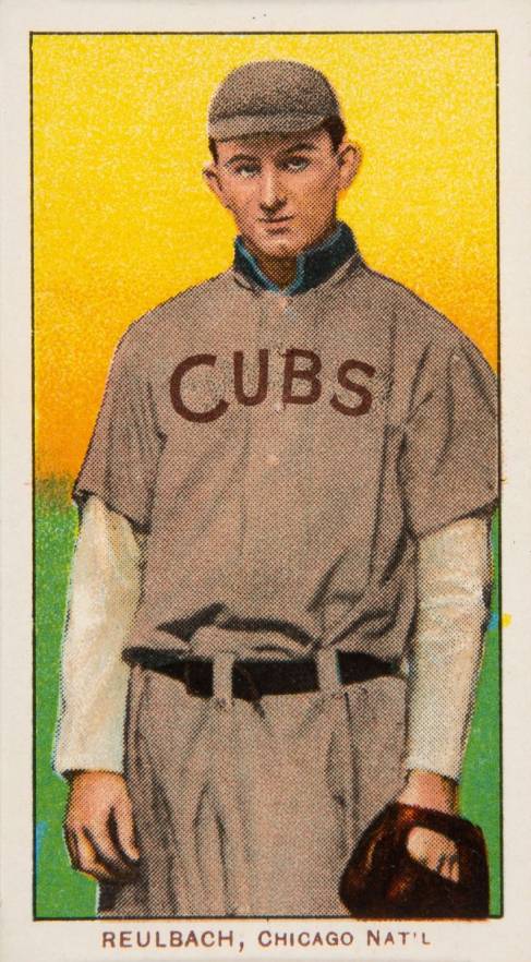 1909 White Borders Piedmont & Sweet Caporal Reulbach, Chicago Nat'L #406 Baseball Card