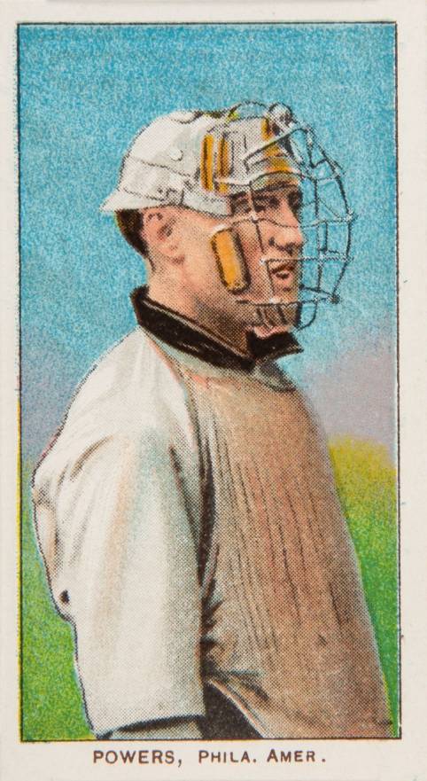 1909 White Borders Piedmont & Sweet Caporal Powers, Phila. Amer. #398 Baseball Card