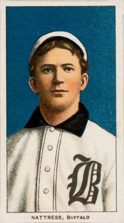 1909 White Borders Piedmont & Sweet Caporal Nattress, Buffalo #356 Baseball Card