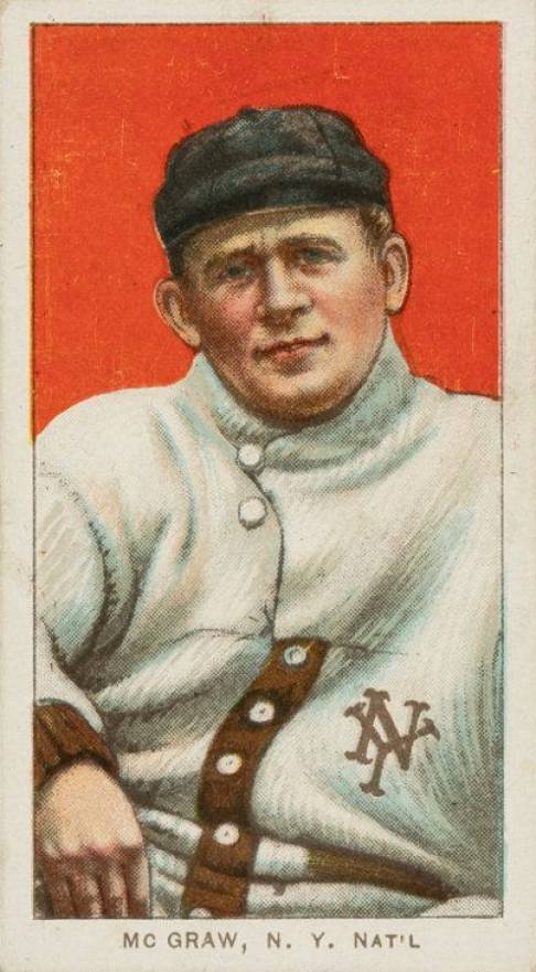 1909 White Borders Piedmont & Sweet Caporal McGraw, N.Y. Nat'L #323 Baseball Card