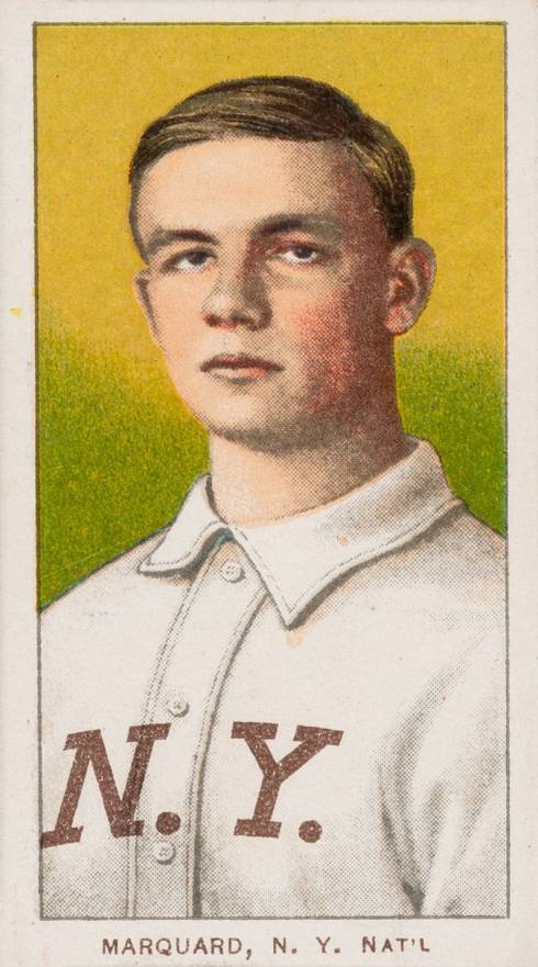 1909 White Borders Piedmont & Sweet Caporal Marquard, N.Y. Nat'L #305 Baseball Card