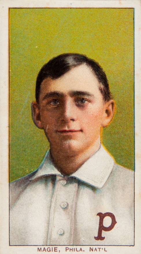 1909 White Borders Piedmont & Sweet Caporal Magie, Phil. Nat'L #295 Baseball Card