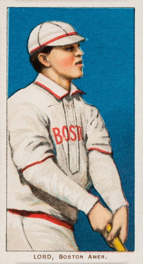 1909 White Borders Piedmont & Sweet Caporal Lord, Boston Amer. #290 Baseball Card
