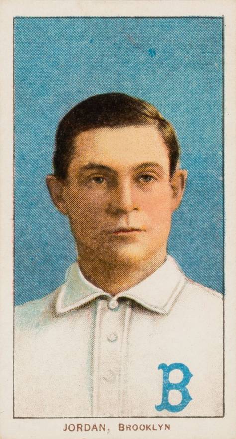 1909 White Borders Piedmont & Sweet Caporal Jordan, Brooklyn #243 Baseball Card