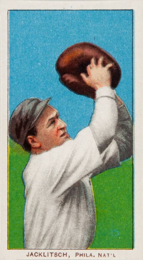 1909 White Borders Piedmont & Sweet Caporal Jacklitsch, Phila. Nat'L #230 Baseball Card