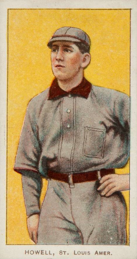 1909 White Borders Piedmont & Sweet Caporal Howell, St. Louis Amer. #222 Baseball Card