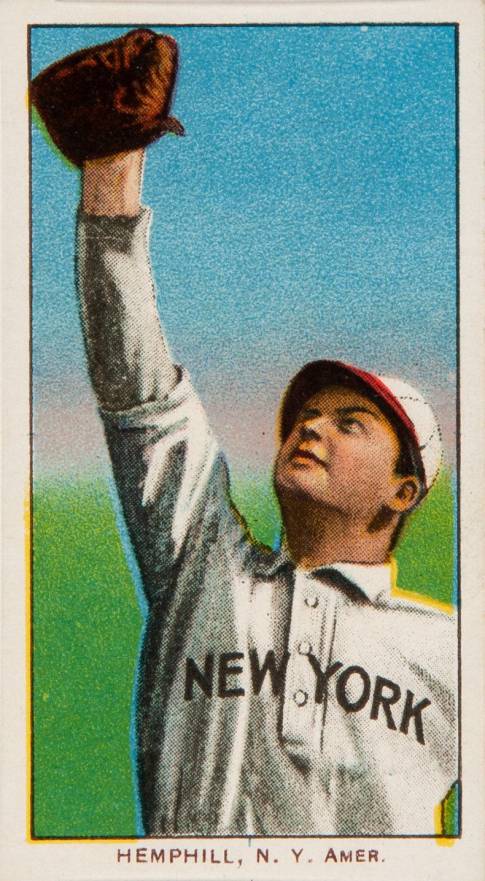 1909 White Borders Piedmont & Sweet Caporal Hemphill, N.Y. Amer. #209 Baseball Card