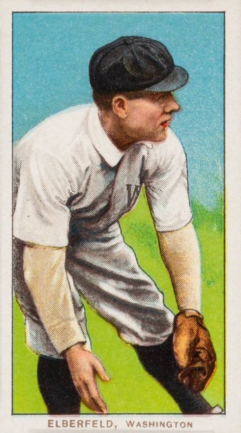 1909 White Borders Piedmont & Sweet Caporal Elberfeld, Washington #162 Baseball Card