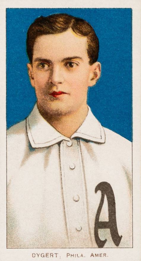 1909 White Borders Piedmont & Sweet Caporal Dygert, Phila. Amer. #157 Baseball Card