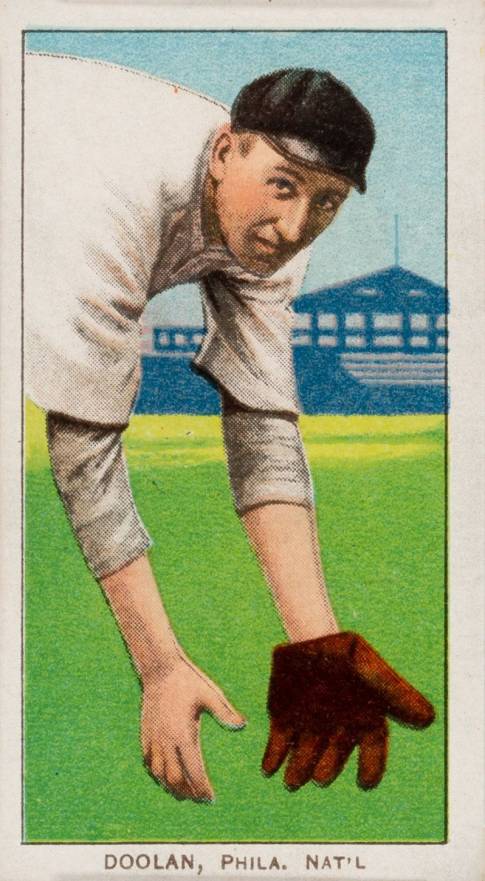 1909 White Borders Piedmont & Sweet Caporal Doolan, Phila. Nat'L #139 Baseball Card