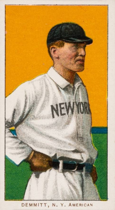 1909 White Borders Piedmont & Sweet Caporal Demmitt, N.Y. American #125 Baseball Card