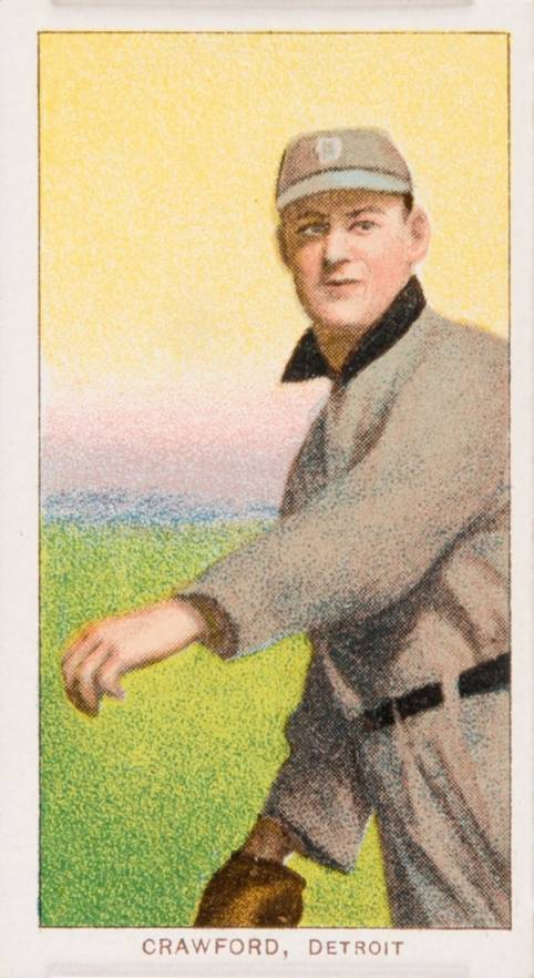 1909 White Borders Piedmont & Sweet Caporal Crawford, Detroit #111 Baseball Card