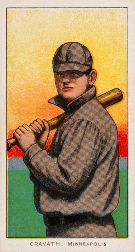 1909 White Borders Piedmont & Sweet Caporal Cravath, Minneapolis #110 Baseball Card
