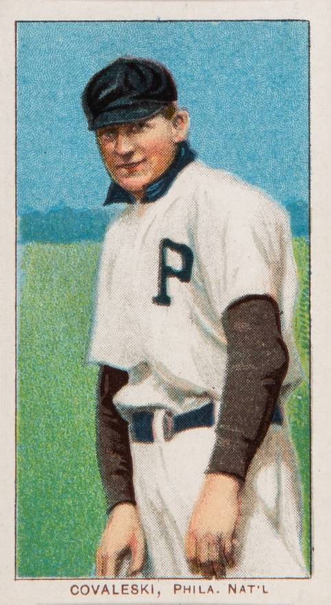 1909 White Borders Piedmont & Sweet Caporal Covaleski, Phila. Nat'L #106 Baseball Card