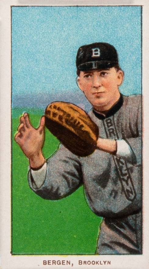 1909 White Borders Piedmont & Sweet Caporal Bergen, Brooklyn #36 Baseball Card