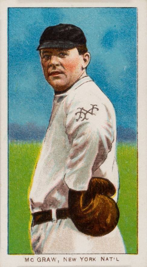 1909 White Borders Piedmont & Sweet Caporal McGraw, New York Nat'L #321 Baseball Card