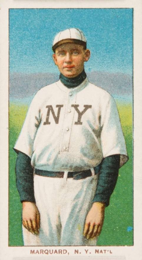 1909 White Borders Piedmont & Sweet Caporal Marquard, N.Y. Nat'L #303 Baseball Card