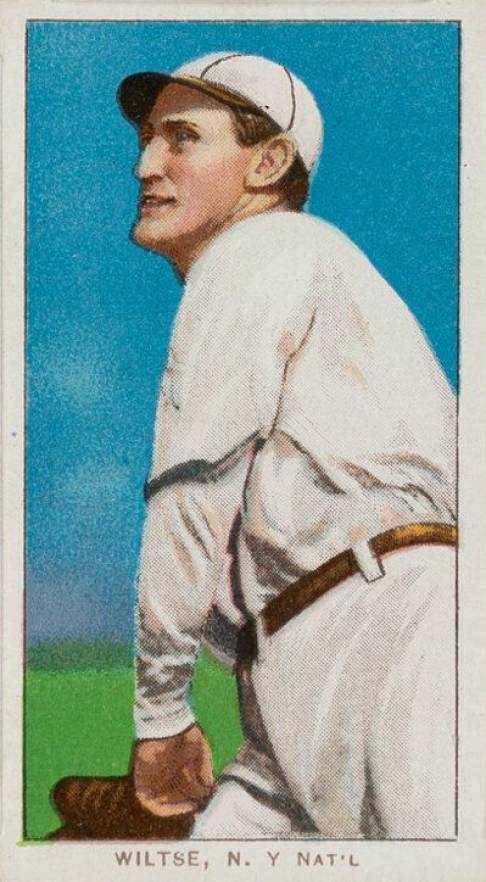 1909 White Borders Piedmont & Sweet Caporal Wiltse, N.Y. Nat'L #517 Baseball Card