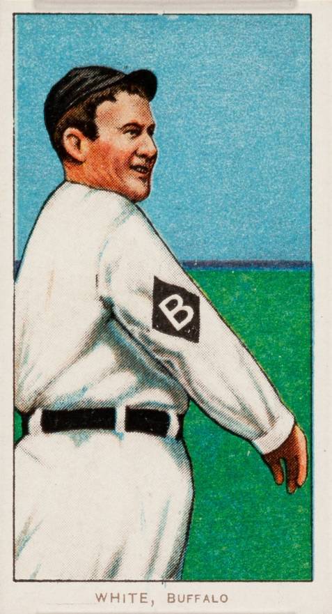 1909 White Borders Piedmont & Sweet Caporal White, Buffalo #507 Baseball Card