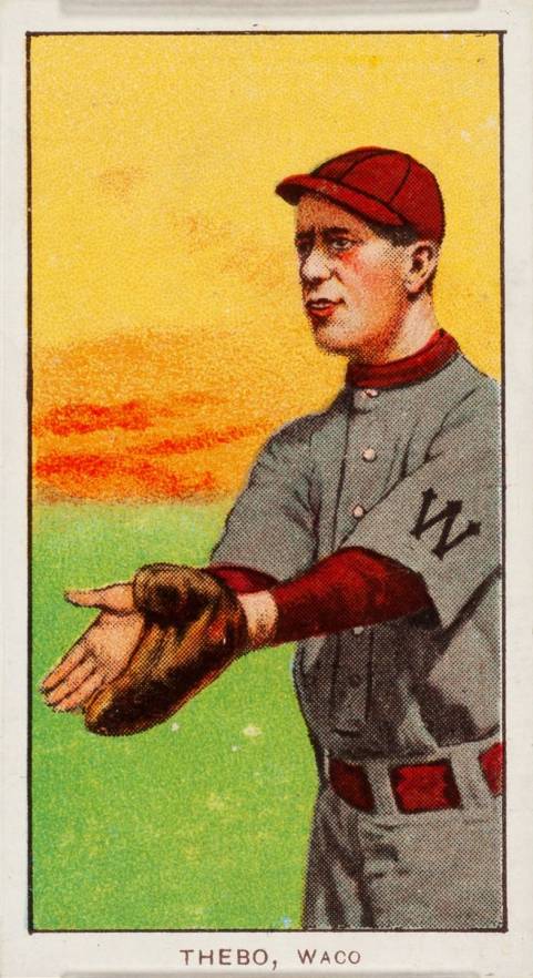 1909 White Borders Piedmont & Sweet Caporal Thebo, Waco #481 Baseball Card