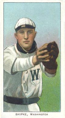 1909 White Borders Piedmont & Sweet Caporal Shipke, Washington #444 Baseball Card