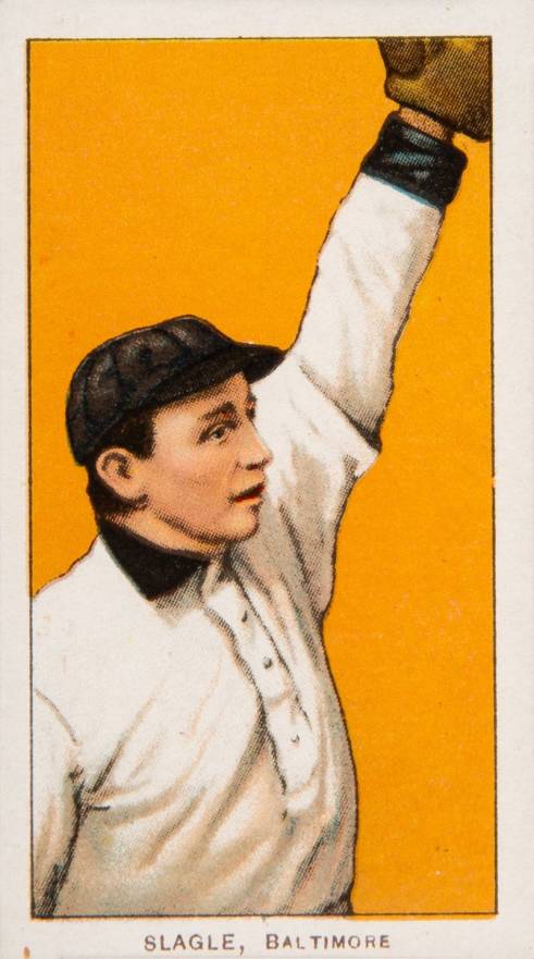 1909 White Borders Piedmont & Sweet Caporal Slagle, Baltimore #445 Baseball Card