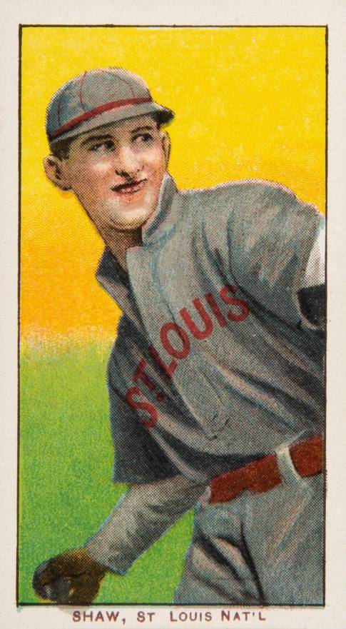1909 White Borders Piedmont & Sweet Caporal Shaw, St. Louis Nat'L #440 Baseball Card